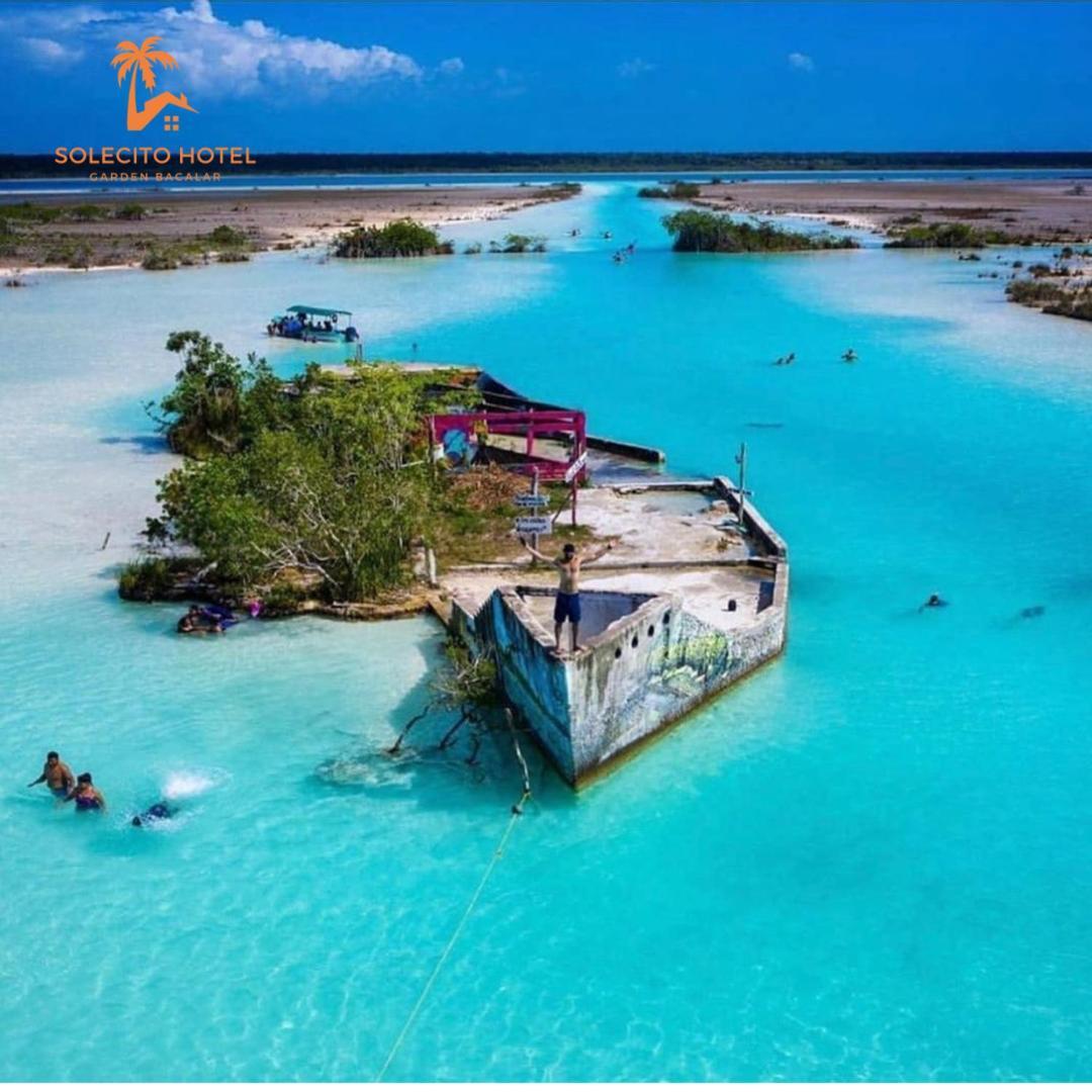 Hotel Apartaments Solecito Bacalar - Free Bikes & Paddle Eksteriør bilde