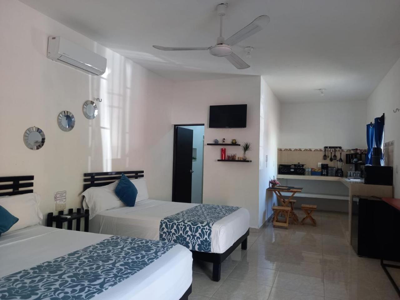 Hotel Apartaments Solecito Bacalar - Free Bikes & Paddle Eksteriør bilde